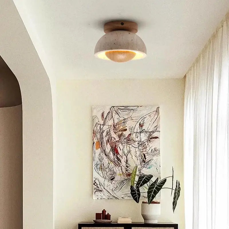 LED Ceiling Lights Modern Style Balcony Living Room Cave Stone Decor