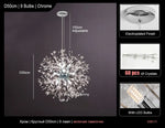 Rectangle Crystal Chandelier - Mid-century Art Deco Long Hanging Lamp