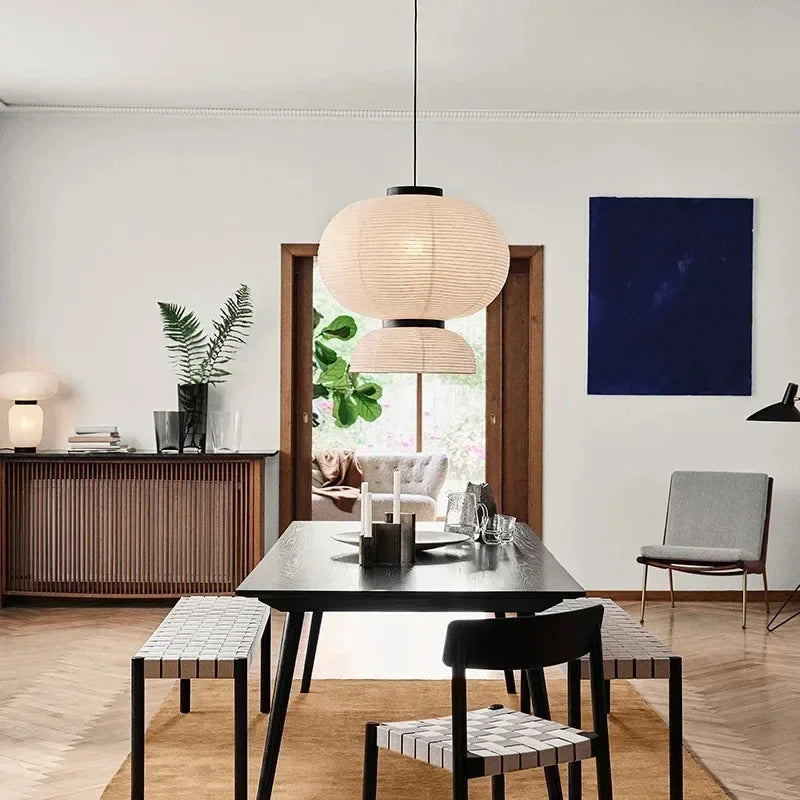 Rice Paper Pendant Chandelier for Living Room, Dining Room, Kitchen