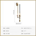 Moon Wall Light: American Style Glass Wall Lamp for Bedroom Decor