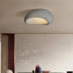 Wabi Sabi LED Ceiling Light White Gray Chandelier for Living Dining Bedroom