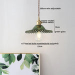 Ceramic Copper LED Pendant Lamps Modern Hanging Light Fixtures