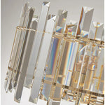 Crystal Round Chandelier Gold LED Modern Lustres for Living Room