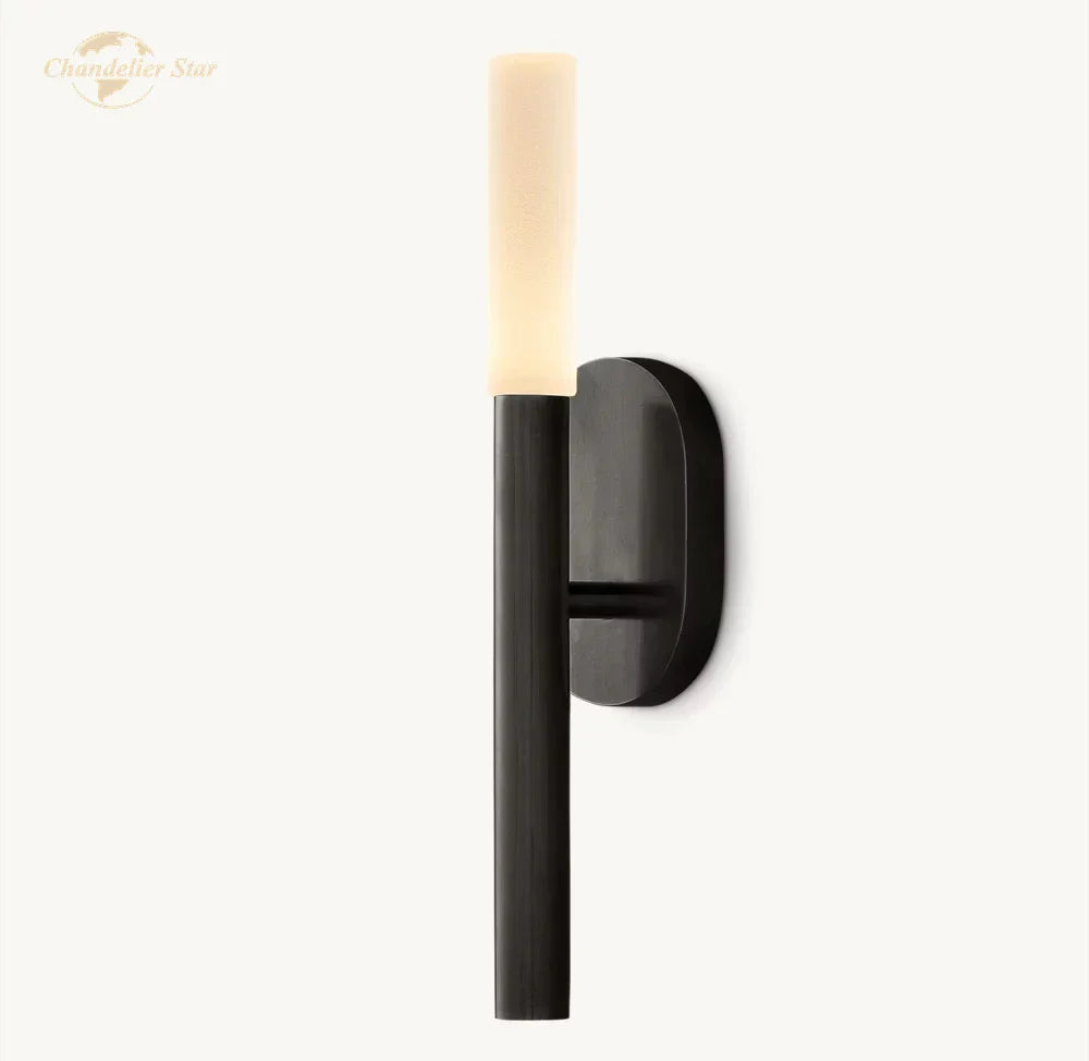 Modern Brass Black LED Wall Sconce for Indoor Bedroom Bathroom Living Room