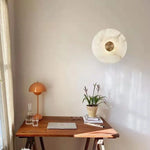 LED Marble Brass Wall Sconce: Modern Art Deco Round Light for Parlor & Aisle