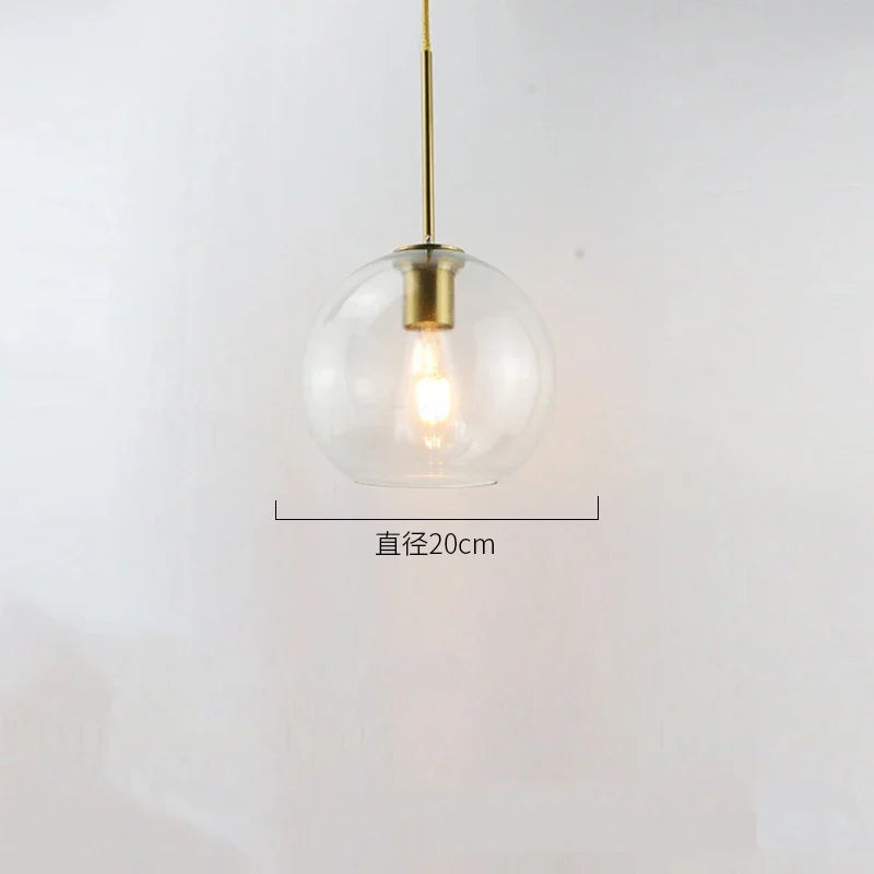 Glass Ball LED Pendant Lights for Chic Home Decor and Lighting