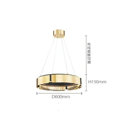 LED Chandelier: Modern Minimalist Pendant Light for Living, Dining, Kitchen, Bedroom