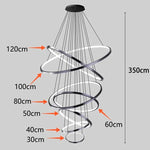 Modern LED Pendant Light Chandeliers for Living Room Staircase Lighting