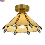 Glass Copper LED Ceiling Light - Nordic Home Lighting Fixture