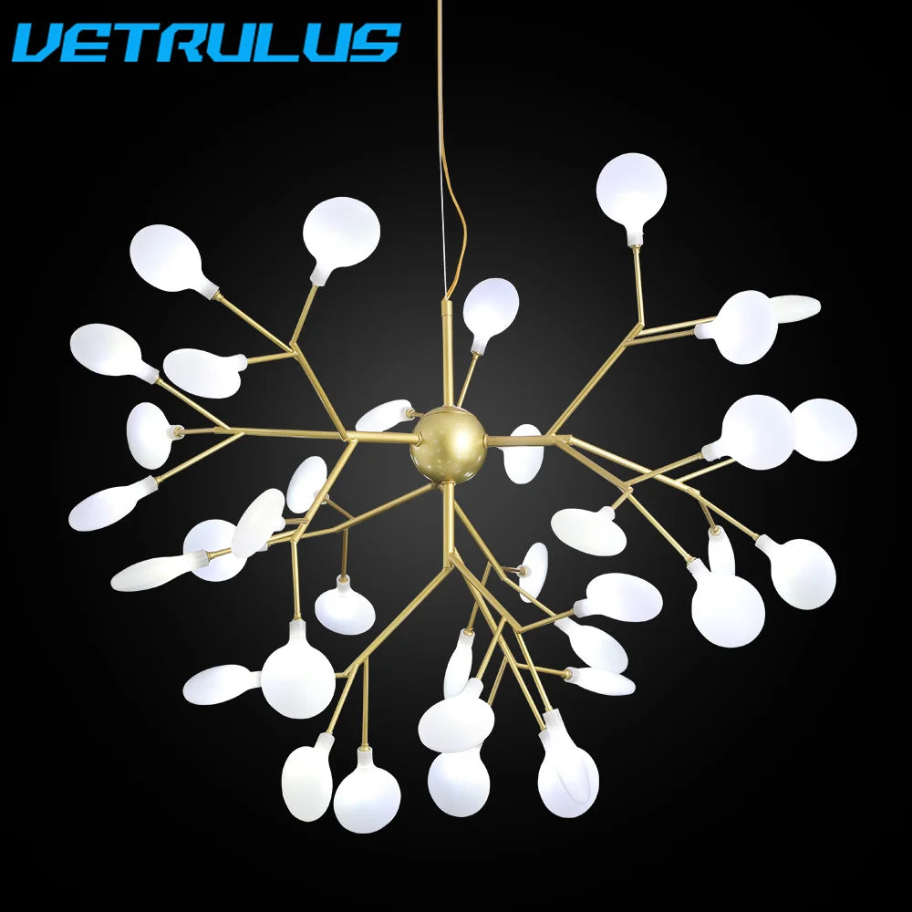 Firefly Ceiling Chandelier Pendant Lamp with G4 LED Lights for Home Décor