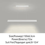 Minimalist LED Chandelier for Home Villa Living Room Bedroom Dining Study Lighting