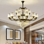 Zen Crystal Chandelier: Modern Luxury Living Room Dining Room Lamp