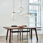 Modern LED Glass Chandelier for Living Room Bedroom Kitchen Pendant Lamp