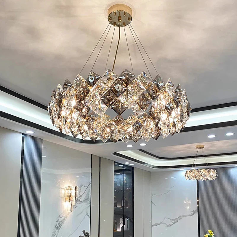 Crystal Chandelier | Luxury Living Room Dining Light | Modern Ceiling Lamp