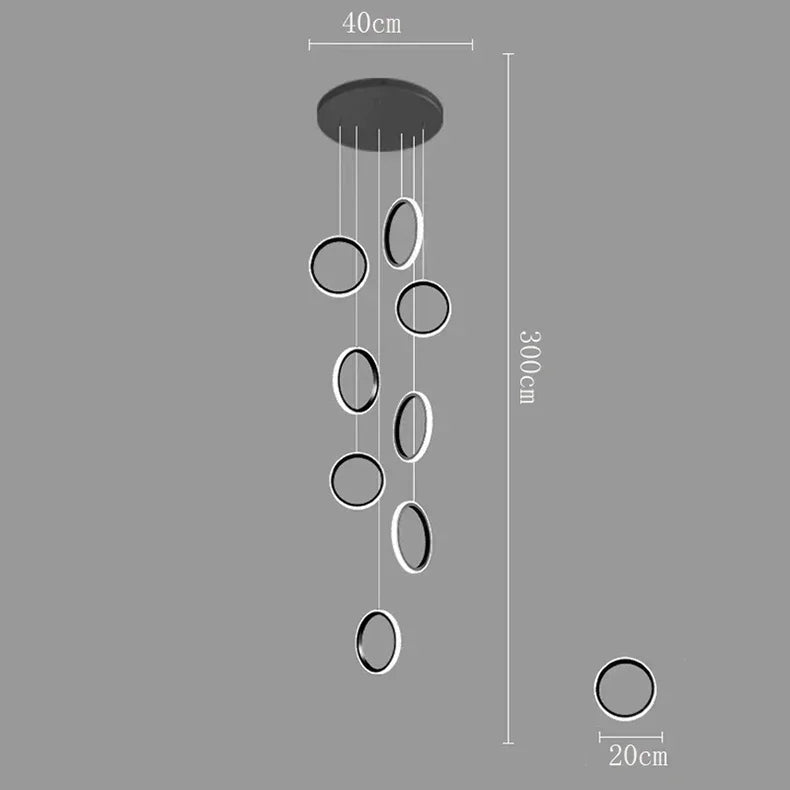 LED Pendant Lights: Modern Minimalist Hanging Chandelier for Living & Dining Room