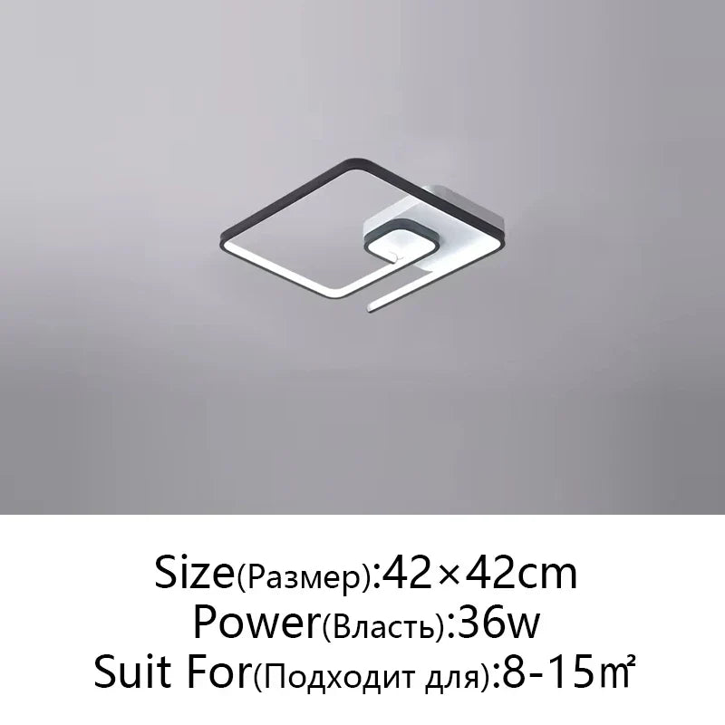 Modern Nordic Art LED Ceiling Lamp for Bedroom & Study