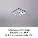 Modern Nordic Art LED Ceiling Lamp for Bedroom & Study