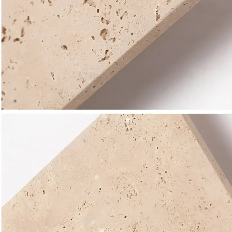 LED Wall Lamp Sconce Yellow Travertine Square Stair Light Waterproof Fixture