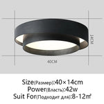Modern Copper Ceiling Light for Living Room Bedroom Decor