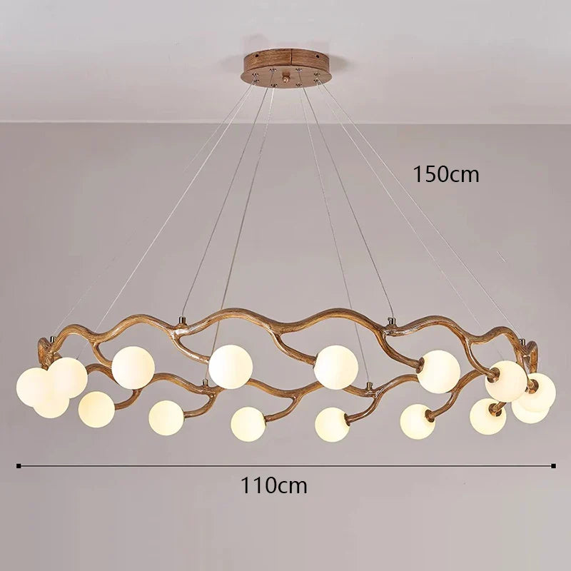 Modern LED Pendant Chandeliers for Indoor Living and Dining Room Lighting