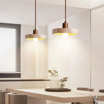 Afralia™ Yellow Travertine LED Pendant Lamps: Nordic Modern Interior Lighting for Living Room