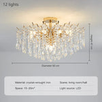 Crystal Luxury Chandelier: Nordic Style Living Room Dining Bedroom Lamp