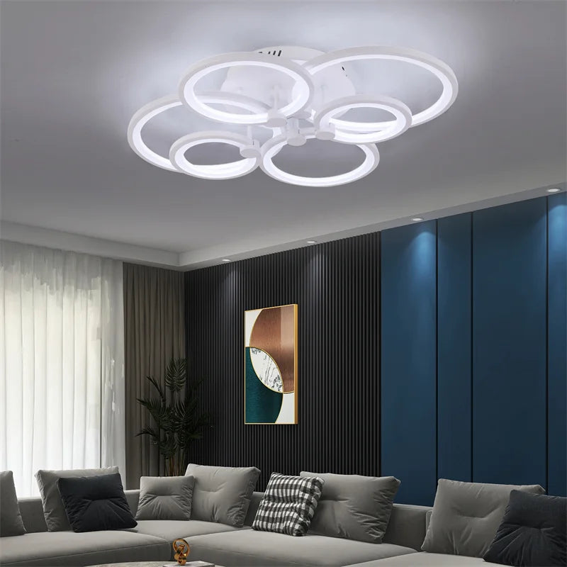 Modern Acrylic LED Chandelier Ceiling Light for Living Room Bedroom Decor