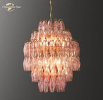 Natalia Glass Chandeliers Pendant Light Fixture - Modern Hanging Lamps for Home