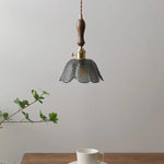 Gray Glass LED Pendant Lamps, Nordic Modern Design for Bedroom, Living Room Lighting Fixtures