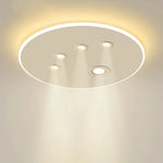 Modern Round LED Ceiling Lights for Home Lighting in Black and White