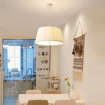 Nordic Fabric LED Chandelier Minimalism Pendant Light for Bedroom Dining Room