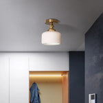 LED Copper Ceramic Ceiling Light for Home Indoor Modern Lighting