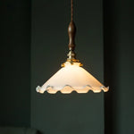 Glass LED Pendant Flower Lampshade for Bedroom & Living Room Decor
