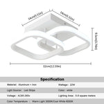 Acrylic Chandelier Light Modern Minimalist Ceiling Lamp for Living Dining Bedroom