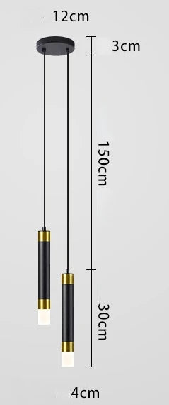 Rotatable Spotlight Pendant Lamp for Modern Bedroom, Living Room, and Kitchen Lighting