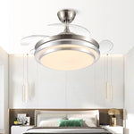 42" Retractable LED Ceiling Fan, Remote Control, Modern Design