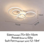 Modern LED Ceiling Chandelier in Gold & Black for Living Room, Bedroom, Study - Dimmable Indoor Lighting
