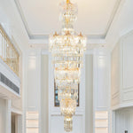 Crystal European Long Chandelier for Elegant Living Room Décor