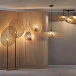 Hand-Woven Rattan Wall Lamp for Japanese Inspired Decor