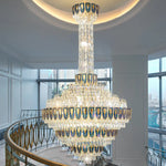 Crystal Chandelier for High-End Designer Duplex Living Room