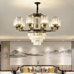 Zen Crystal Chandelier: Modern Luxury Living Room Dining Room Lamp