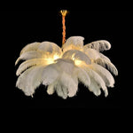 Nordic Feather LED Pendant Lamp - Luxe Home Decor & Indoor Lighting