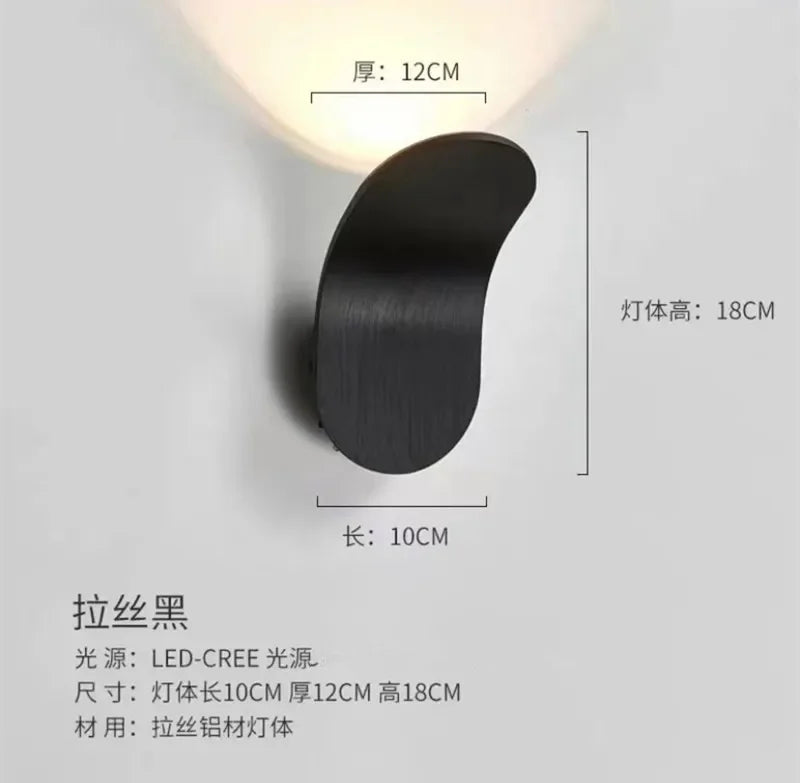 Luxury Adjustable COB Led Wall Light for Modern Hotel Rooms