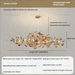 Gingko Leaf Chandelier: Modern Luxury Art Decor for Home, Restaurant & Bar