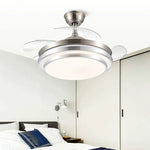 42" Retractable LED Ceiling Fan, Remote Control, Modern Design