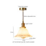Afralia™ Cream Glass LED Pendant Brass Hanging Lamp for Kitchen Restaurant Living Room