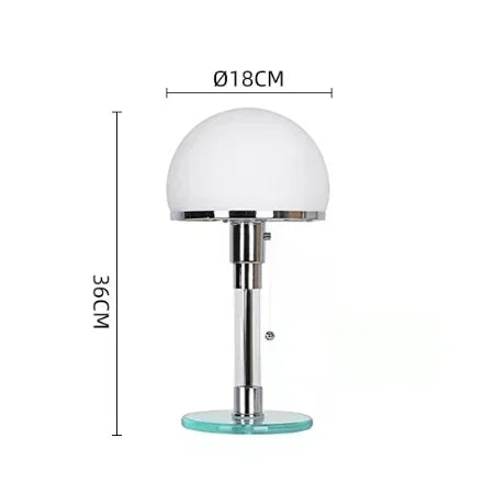 Bauhaus Glass Ball Desk Lamp E27 Bulb