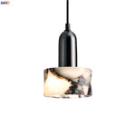 Marble LED Pendant Lights for Bedside Cafe Living Room Kitchen Loft