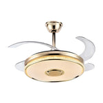 90 Modern Ceiling Fan with Bluetooth Speaker, LED Light, and Remote Control