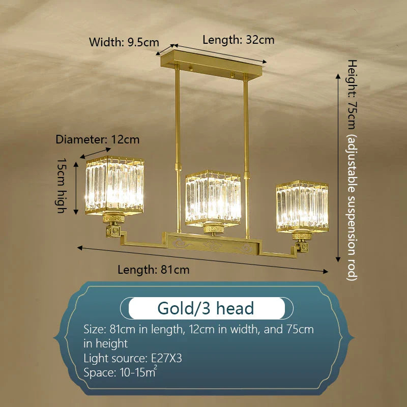 Luxury Crystal Chandelier for Living Room Dining Bedroom Hall Home Lighting